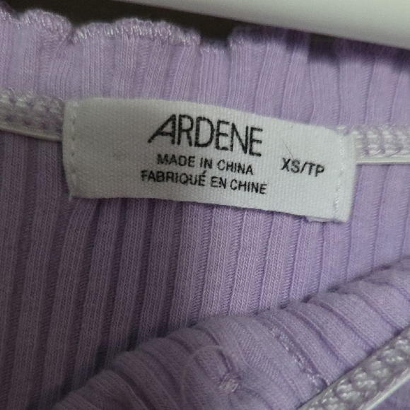 💥Buy2Get1Free💥Purple Ribbed Off-Shoulder Mini Dress - Picture 2 of 3